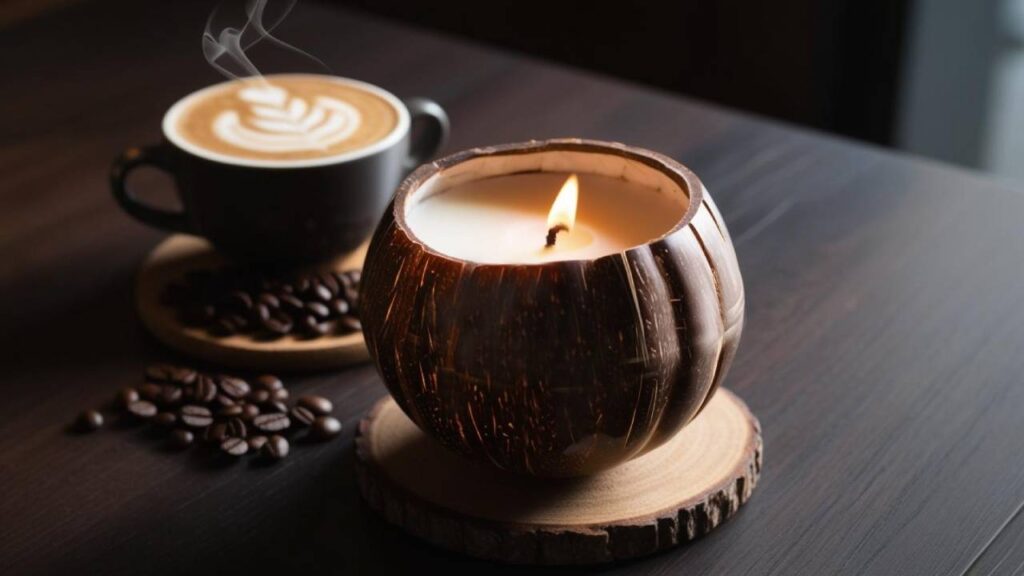 coconut shell candle