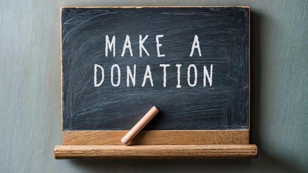 make a donation as an eco-friendly gift option